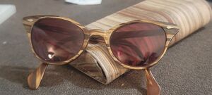 RARE VTG American Optical Women's Sunglasses Calobar lenses w Tan-Amber tint